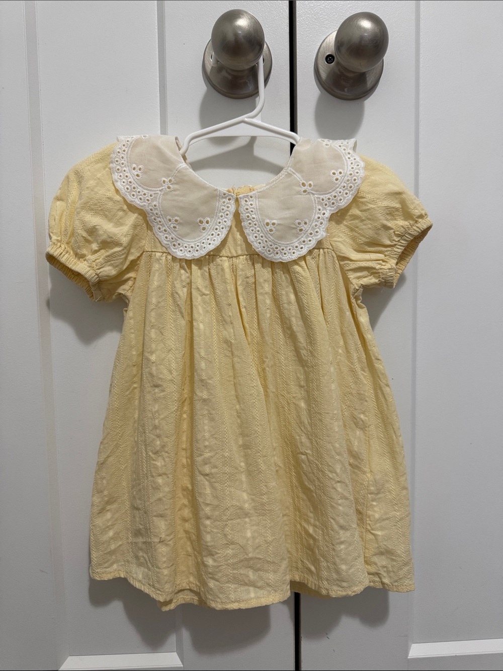 Cotton Yellow dress 9-12m